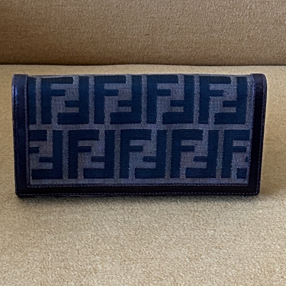 Fendi Zucca Women’s Long Bi-Fold Wallet